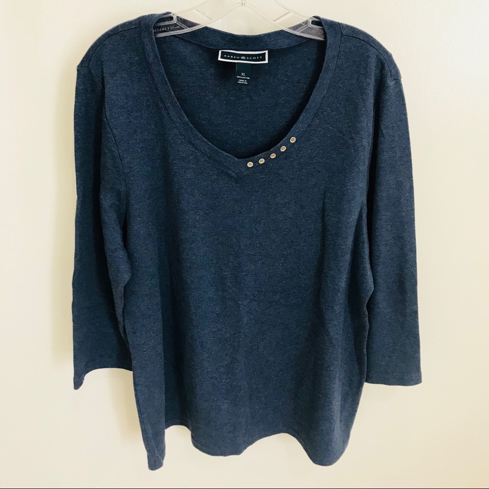 SOLD!Karen Scott Long Sleeve Sweater Size XL